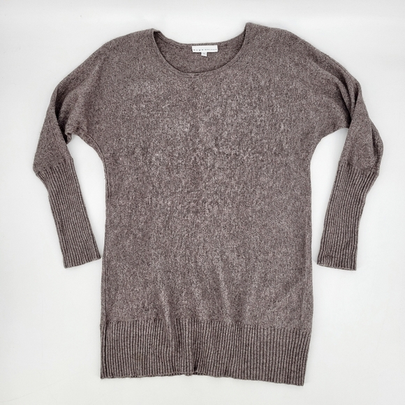 Bryn Walker Lambswool Cashmere Angora Knit Sweater Brown Small - Picture 1 of 6